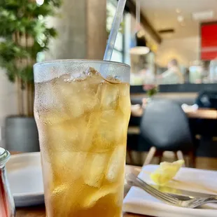 North Italia fruit-flavored iced tea