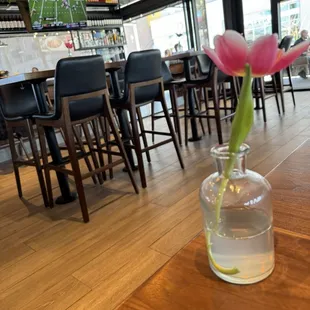 fresh flower on table