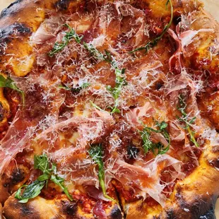 Hot honey &amp; smoked prosciutto