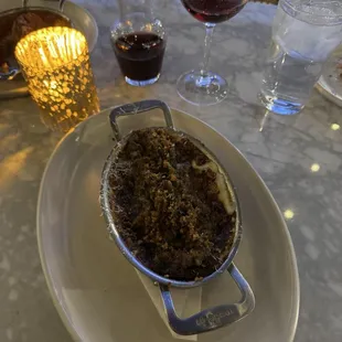 Lasagna Bianca Al Forno - braised short rib, grana padano, provolone, mozzarella, herb breadcrumbs