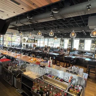 Lots of seating options inside and outside