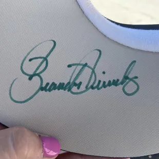 I was able to get a signature of Brandon Pinuelas. Golf pro from another location.