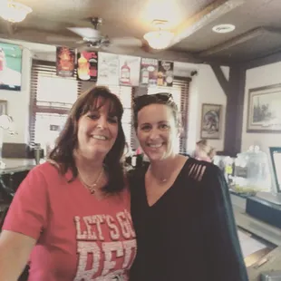 Lisa is the co-owner (pictured in the red tee).  What a peach!  She took great care of us.