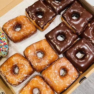 Funkfetti Donut + Split Glazed and Chocolate Dozen