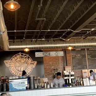 customers at the counter