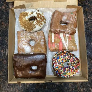a variety of doughnuts