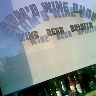 he front window of the shop