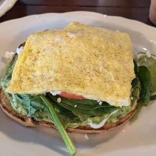 Veggie avocado toast