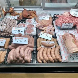 Butcher inside the market