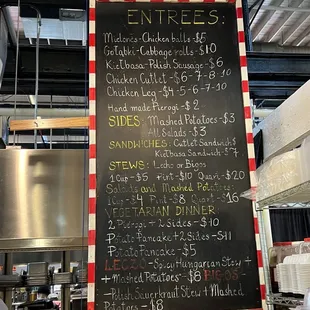 Menu at Hubert&apos;s