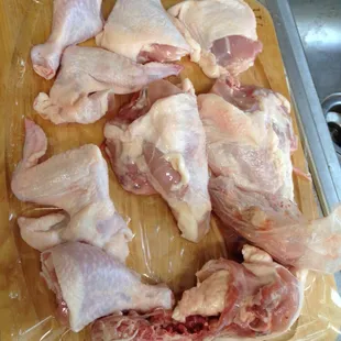 Whole fryer chicken for just $8 and they cut it for me!