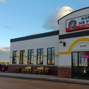 the front of the restaurant