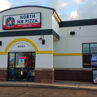 the front of the restaurant