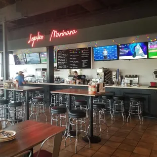 New bar h dining area