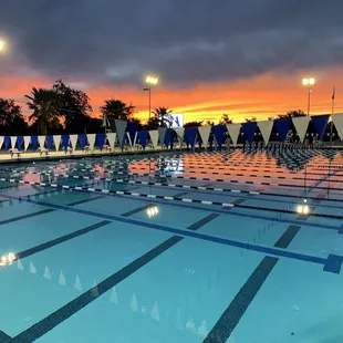 Sunrise at the pool