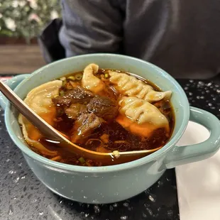 Dumplings In Based Beef Soup