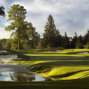 Hole 13 is a distinctive par 3