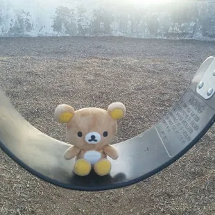 There are two swingsets!