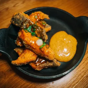 Peppered catfish nuggets