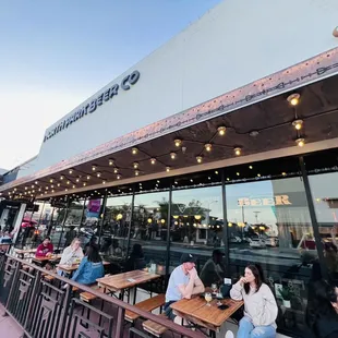 Outdoor seating at North Park Beer Co.