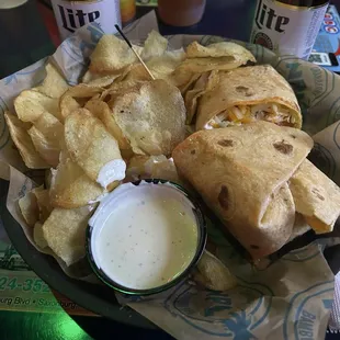 Buffalo chicken wrap