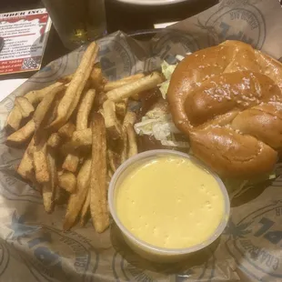 Turkey Bacon Swiss Pretzel