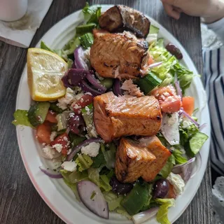 Salmon Greek Salad