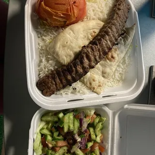 Beef Shish Kabob Plate