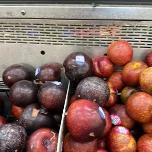 a display of plums