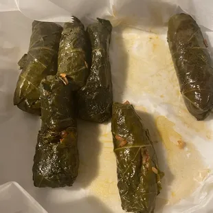 Stuffed grape leaves