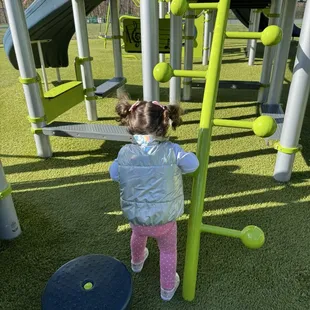 climbing area in the large park