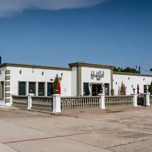 the front of the restaurant