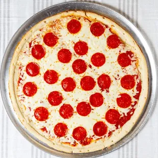 16" Thin Crust Pizza (choice of cheese or pepperoni)