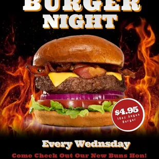 burger night flyer
