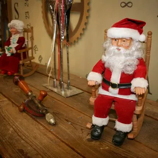 Decorations in the North Pole Adventure.