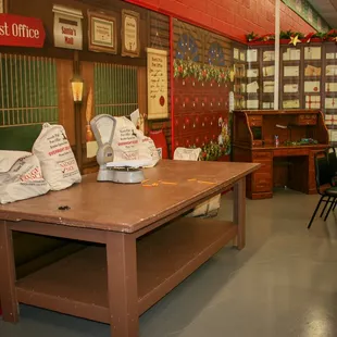 North Pole Post Office, where children can write letters to Santa.
