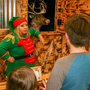 Yeah, my kids didn&apos;t believe this was the real Rudolph, either. Lol