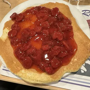 Strawberry pancake