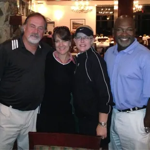 Ron and Michelle Andres with Ann and me.