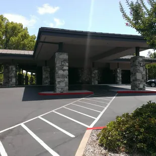 Front of the clubhouse