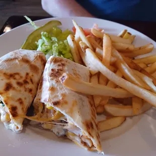 Shrimp Wrap &amp; Fries