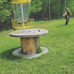 Hole 1 in our 9 hole Disc Golf Course.