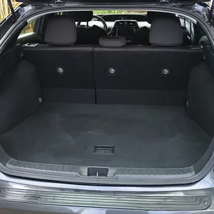 Plenty of baggage space in our electric/Hybrid Prius.