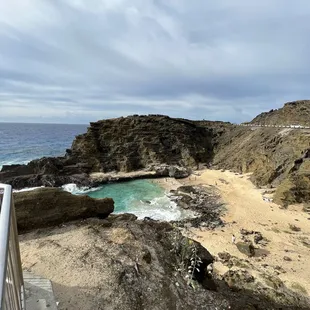 Blowhole hidden beach area