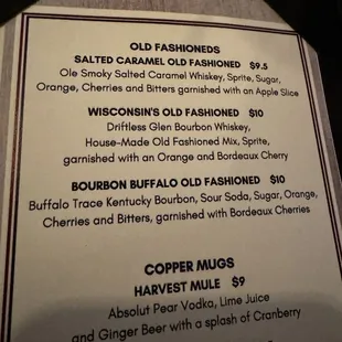 Salted Caramel Old Fashioned - was great