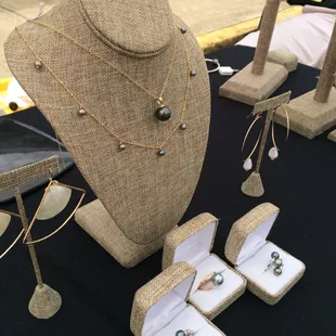 a display of jewelry