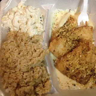 Herb Crusted Mahi-mahi with Lemon Cream Sauce