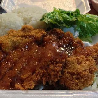 Breaded Pork with Apricot Glaze