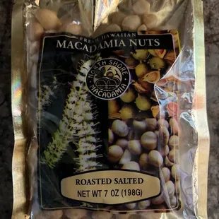 Roasted and salted macadamia nuts