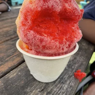 Strawberry and passion fruit